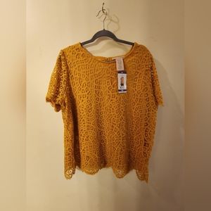 NWT Philosophy Women's Lace Top Size XXL